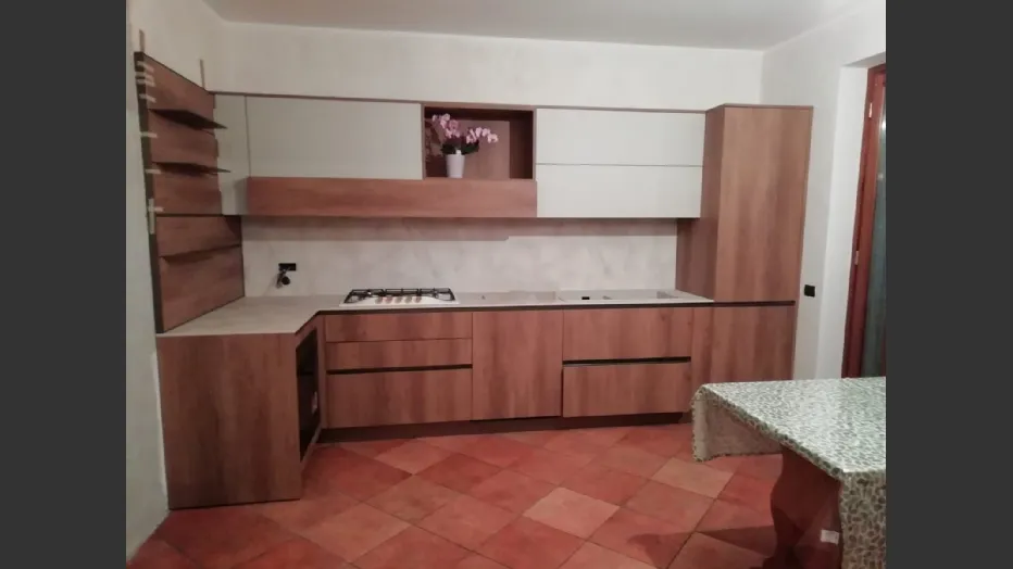  Cucina Stosa Infinity Rovere Nodato ad Ardesio
